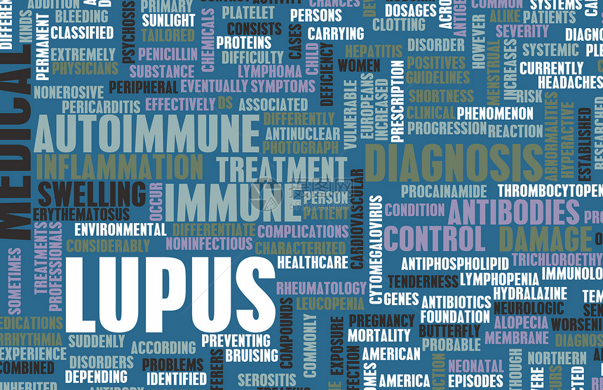 Lupus 卢帕斯诊断疾病状况活动细胞并发症红斑病雪橇收藏肿胀图片