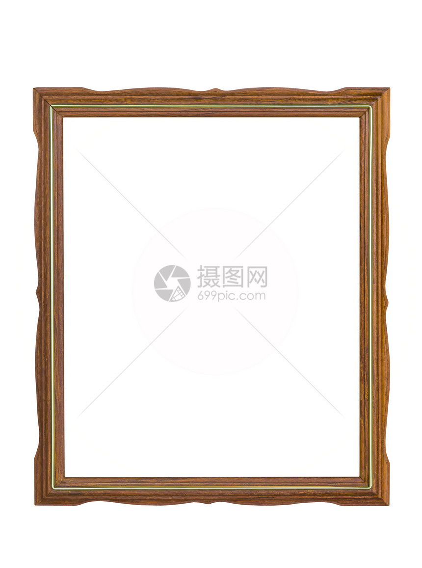 孤立的木框架正方形艺术厨房纹饰绘画雕刻金子边界照片展览图片