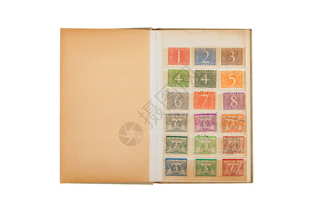 收集旧荷兰古邮票数字邮政邮件作品收藏背景图片