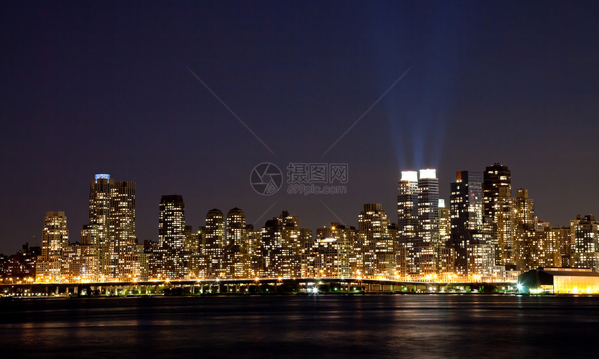 纽约市上城天线摩天大楼全景海洋办公室市中心建筑学城市中心吸引力商业图片