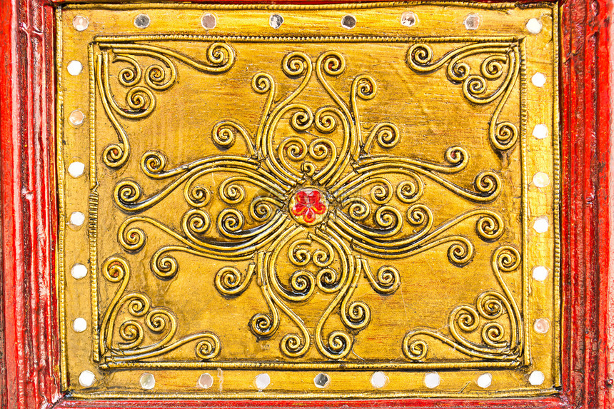泰泰艺术墙纸手工文化装饰品金属古董寺庙工艺金子图片