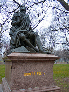 罗伯特伯恩斯作家雕塑纪念碑地标高清图片