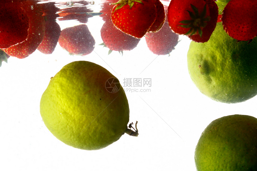 石灰喷洒香橼果汁海浪气泡蔬菜飞溅波纹柠檬食物液体图片