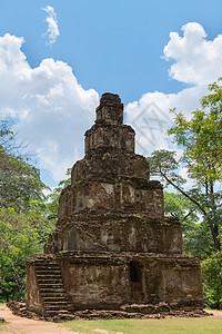 古代金字塔佛庙背景图片