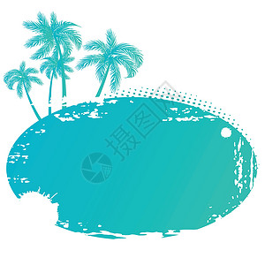夏季热带横幅矢量插图凉鞋照片巡航海滩网络假期阳光乐趣游客面具背景图片