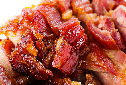 中国菜 烤猪肉背景图片