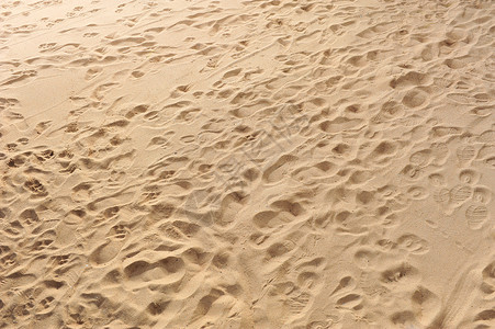 沙中脚印旅行地点物体海岸线纹理海滩水平背景图片