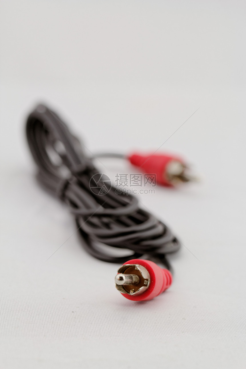 REDRCA 电缆白色音乐千斤顶电视黑色立体声电脑信号插头电子图片