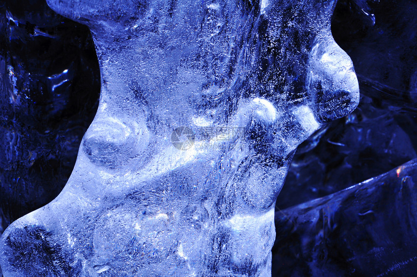 冰柱玻璃洞穴石笋生态气候季节水晶蓝色勘探钟乳石图片