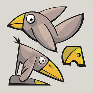 有趣的可爱小鸟鸟类玩物生物飞行乌鸦玩具背景图片