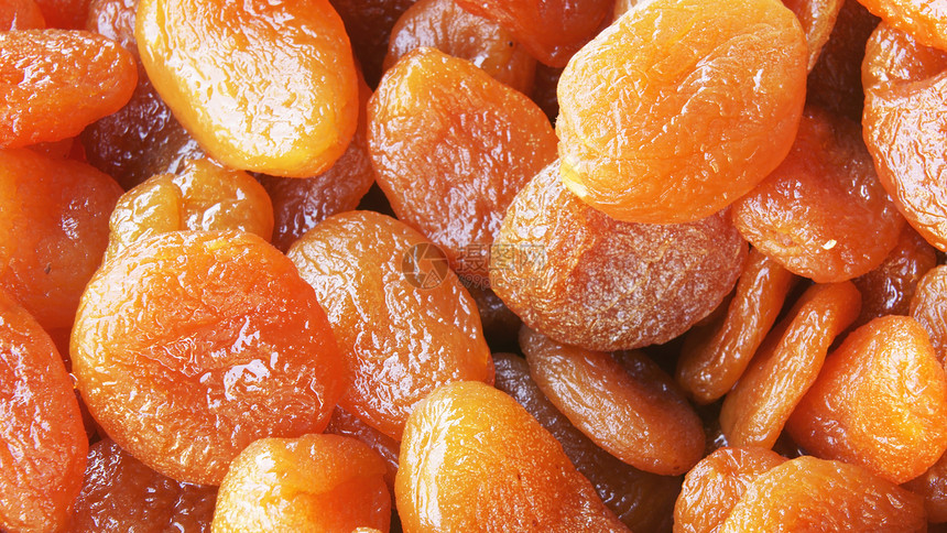干杏仁橙子黄色食物团体甜点葡萄干水果种子小吃宏观图片