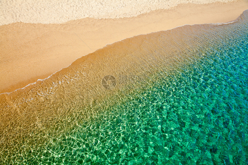 撒丁海滩花饰波纹阳光海滩交换活力冲浪海滨海岸海浪图片