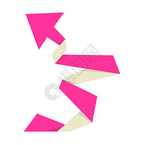粉红色折纸箭背景图片