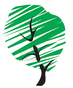 抽象树回收生态环境海报绿色作品插图叶子背景图片