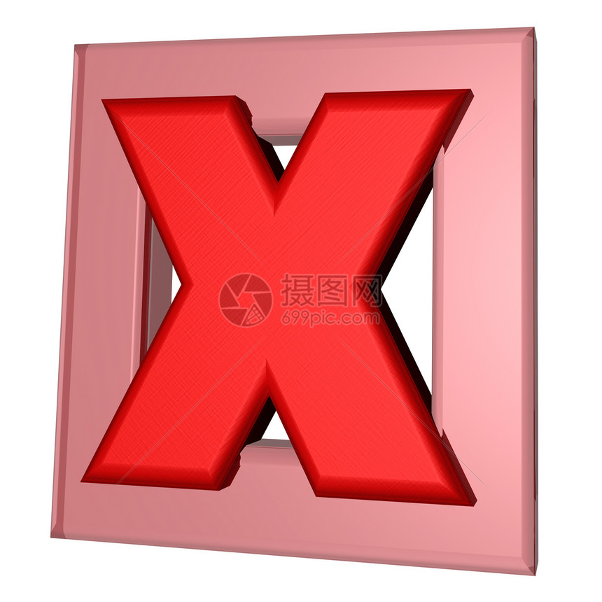 红十字标志 3D电脑插图表决正方形白色解决方案框架反射商业渲染图片