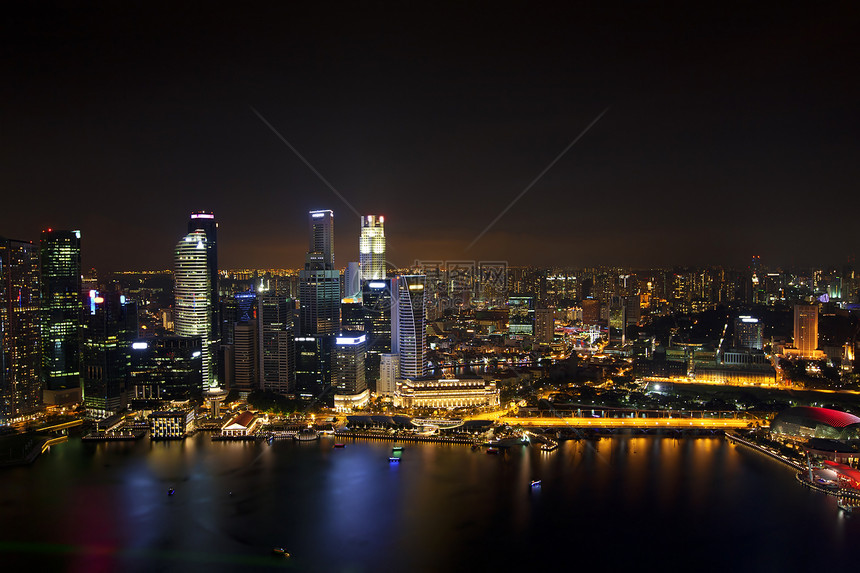新加坡天线国家道路街道码头反射城市酒店交通天际文化图片