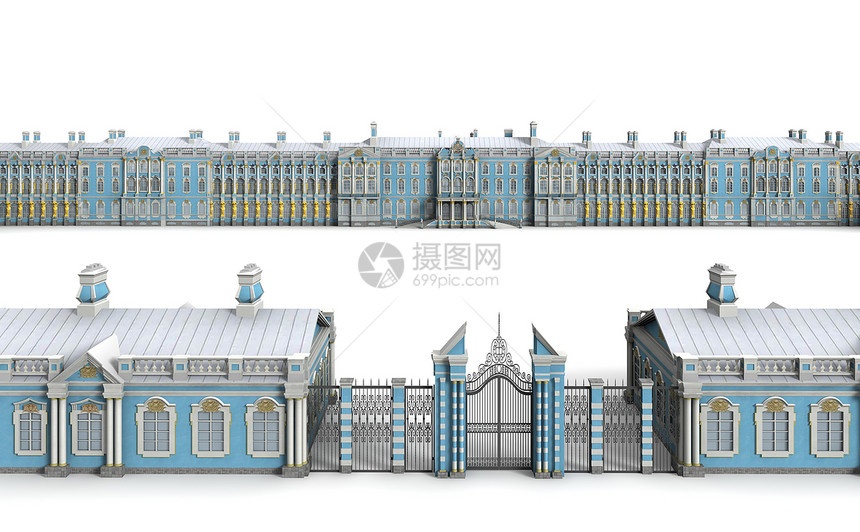 猫王宫 12金子风格建筑琥珀院子视觉技术君主财富栅栏图片