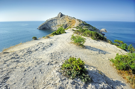 海角半岛沿着海角走 黑海 克里米亚半岛背景