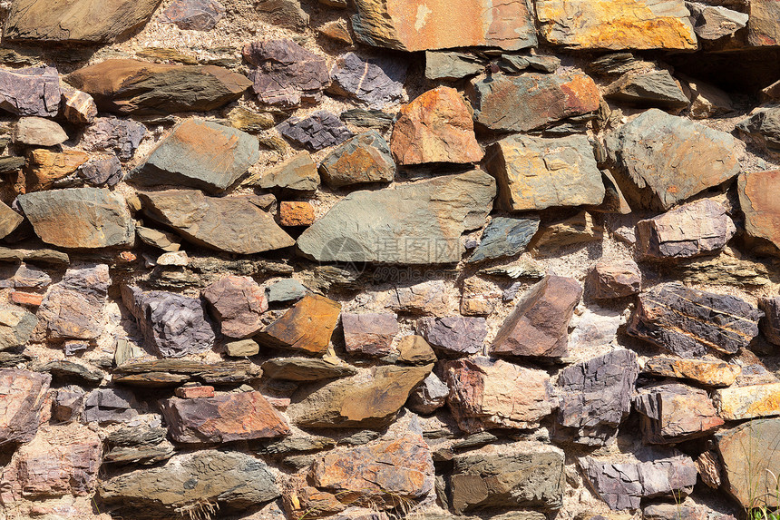 装饰石墙建筑古董石板岩石边界石匠建筑学手工栅栏材料图片