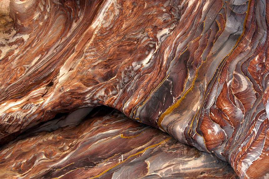 沙岩峡谷抽象模式形成 锡克峡谷 佩特拉地质学侵蚀旅行矿物红色粉色沙漠雕刻山沟裂缝图片