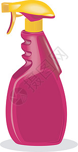 喷雾瓶插图粉色艺术品背景图片