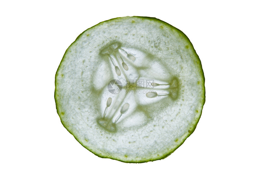 黄瓜切片圆形沙拉蔬菜白色食物食品图片