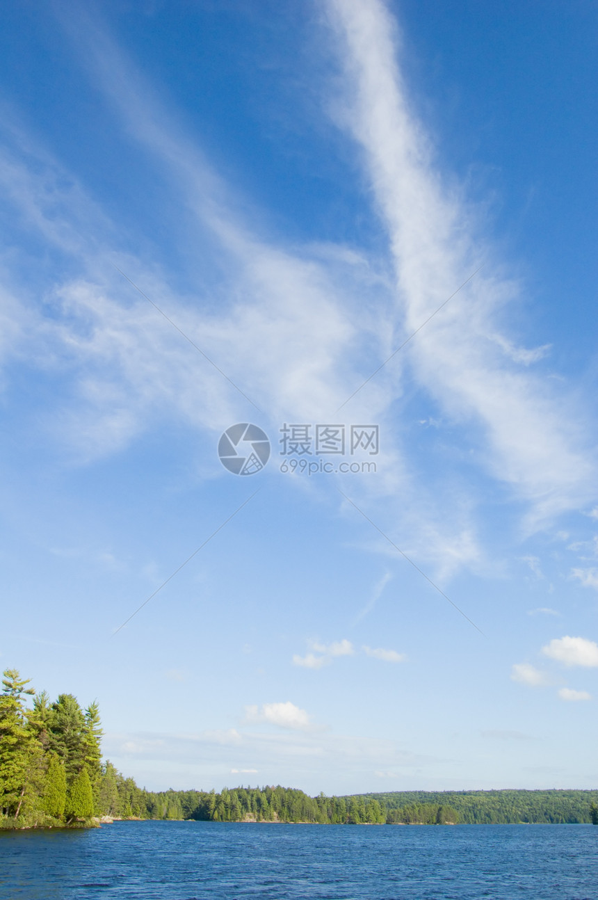 白沟湖植物灰色反射天空绿色支撑池塘日落图片