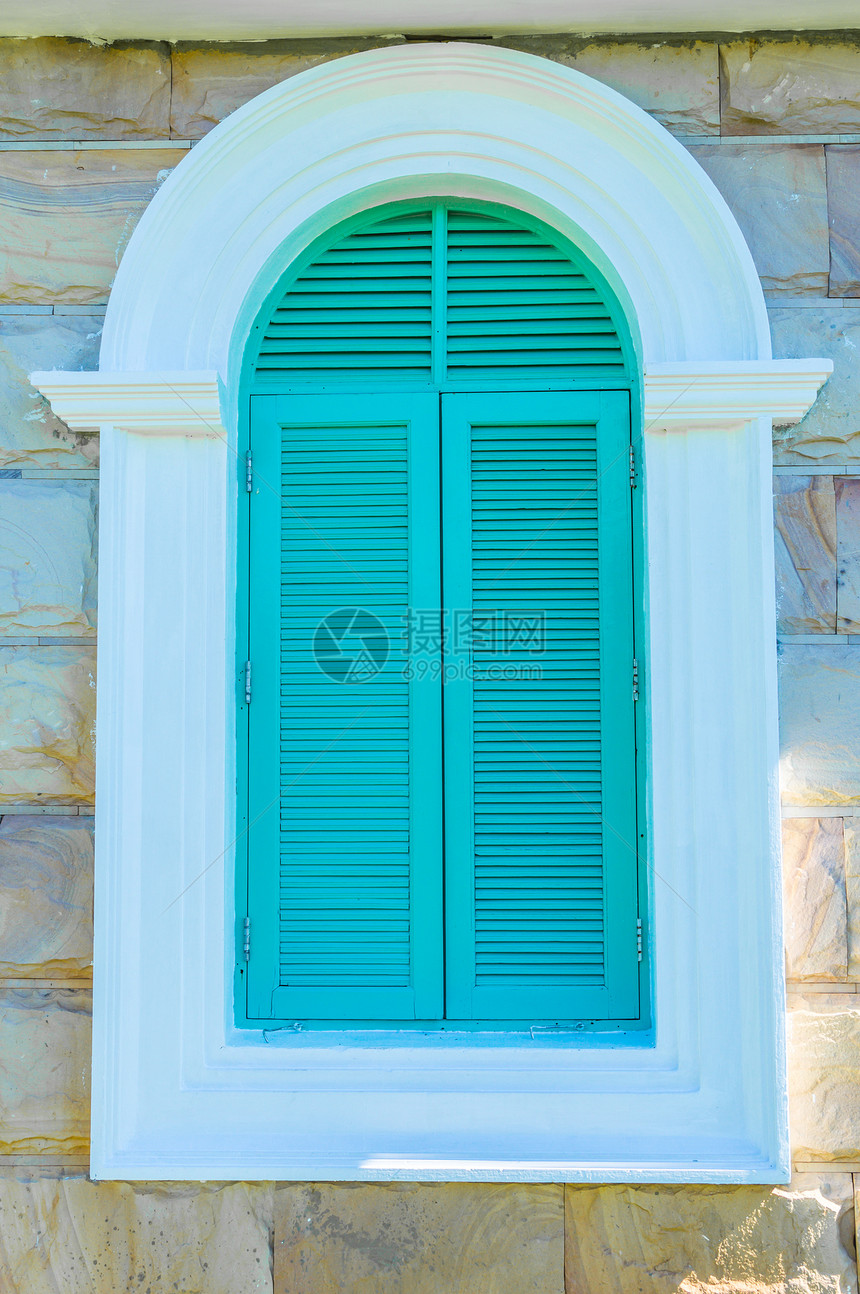 丰富多彩的法国风格窗口白色窗户装饰品花园框架蓝色办公室艺术玻璃建筑图片