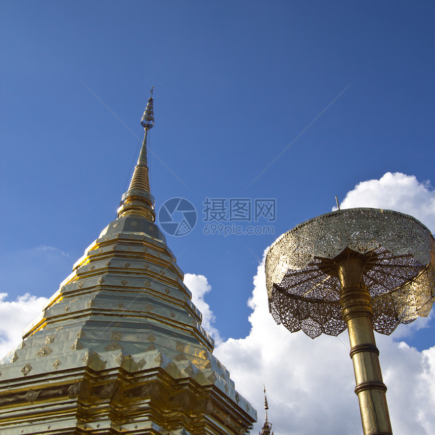 金塔文化宝塔寺庙蓝色天空建筑学旅行土井地标奢华图片