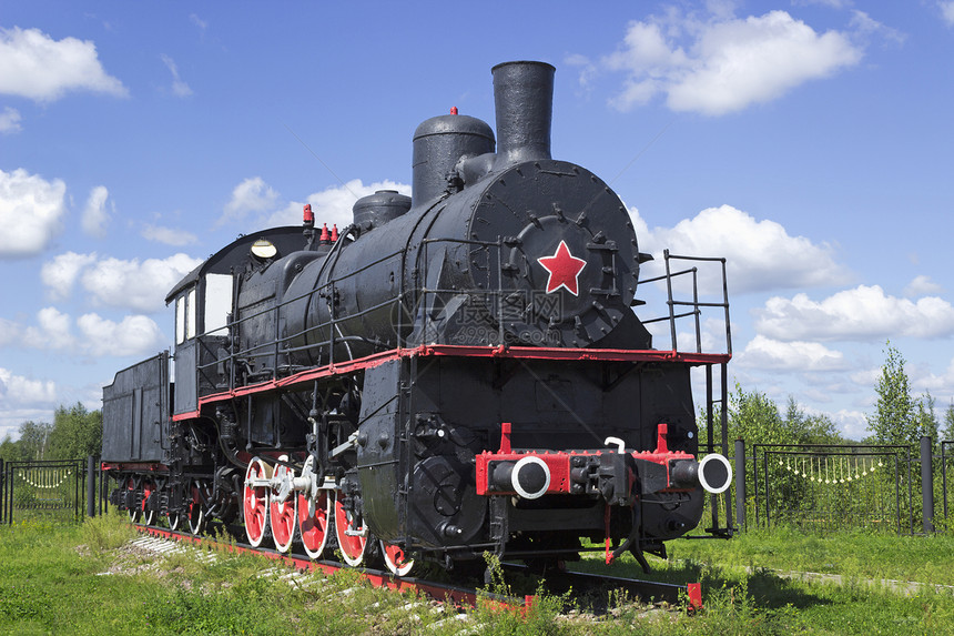 上世纪20年代典型的俄罗斯火车机车图片