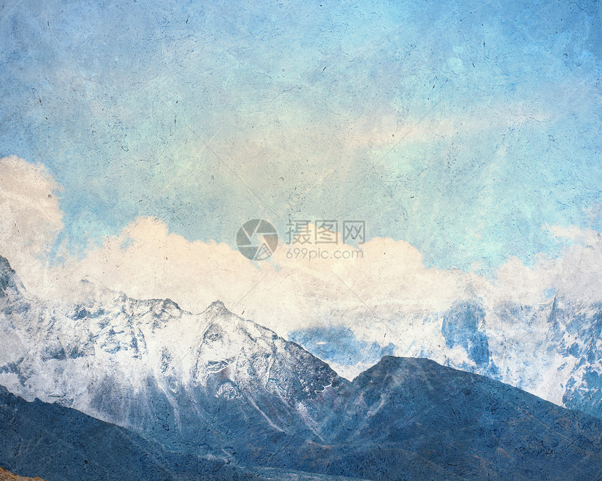 山区地貌刷子绘画环境季节旅行晴天框架冰川首脑旅游图片
