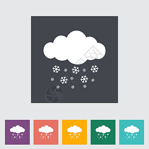 降雪量单个图标暴风雪艺术蓝色团体气候气象风暴季节天气晴天背景图片