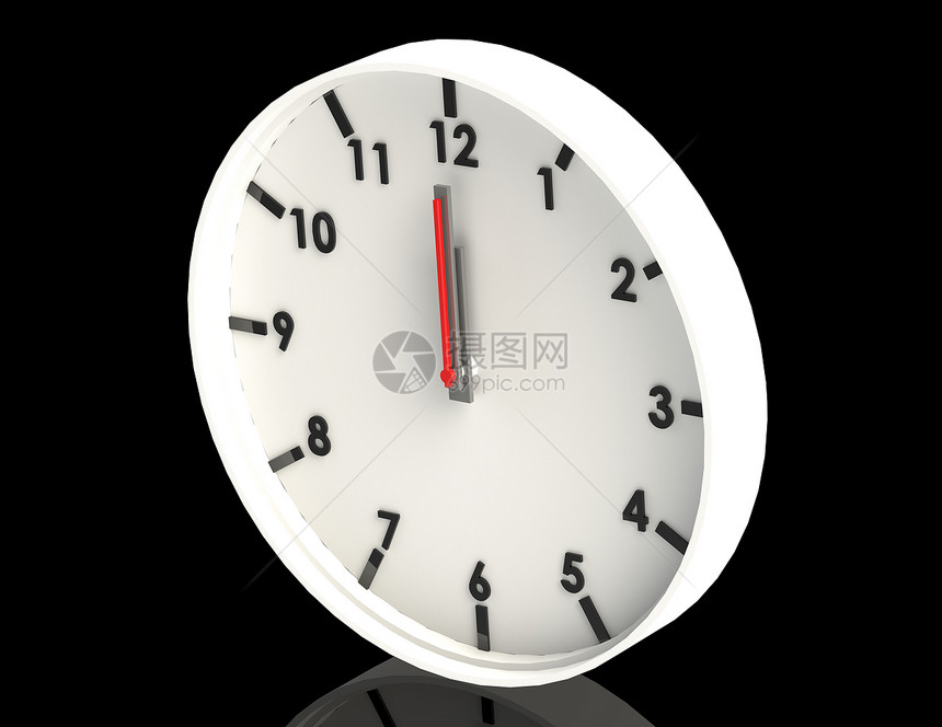 钟白色插图手表时间图片
