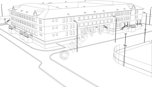 抽象陈列蓝图插图窗户建造房子建筑办公室建筑学财产地面背景图片