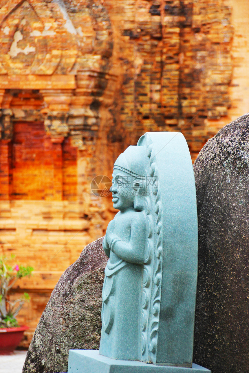 在越南神庙的 Statuette图片