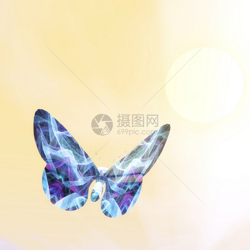蝴蝶亮度飞行流行音乐插图昆虫天空翅膀动物叶子图片