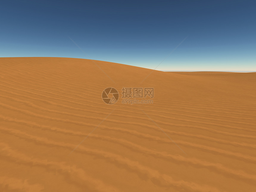 荒漠蓝色全球气候天空干旱插图气候变化地球橙子沙丘图片
