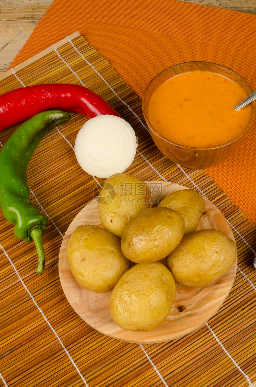 加那罗菜料理土豆烹饪小菜静物蔬菜胡椒服务美食爸爸魔力图片