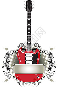 吉他银行行吉他标签素材高清图片