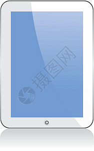 矢量概念平板PS 无透明度效应互联网蓝色工具阴影电脑监视器展示手机网络屏幕背景图片