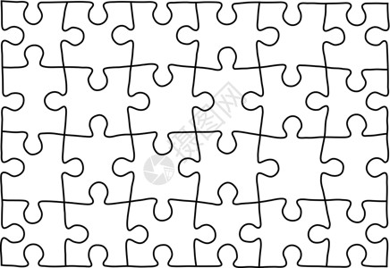 谜题模板 您的商务演示的背景正方形战略游戏拼图团体挑战商业插图白色成功背景图片