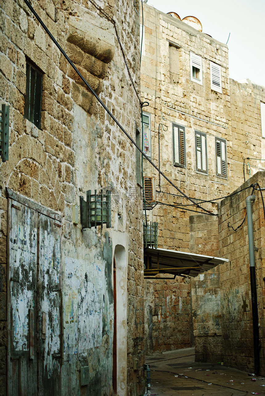 Akko阿克里 以色列房子石头建筑学街道英亩旅行图片