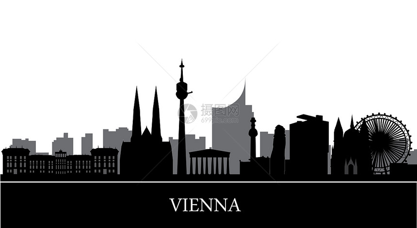 Viennna 天线建筑学商业建筑观光地标正方形城市城堡景观公园图片