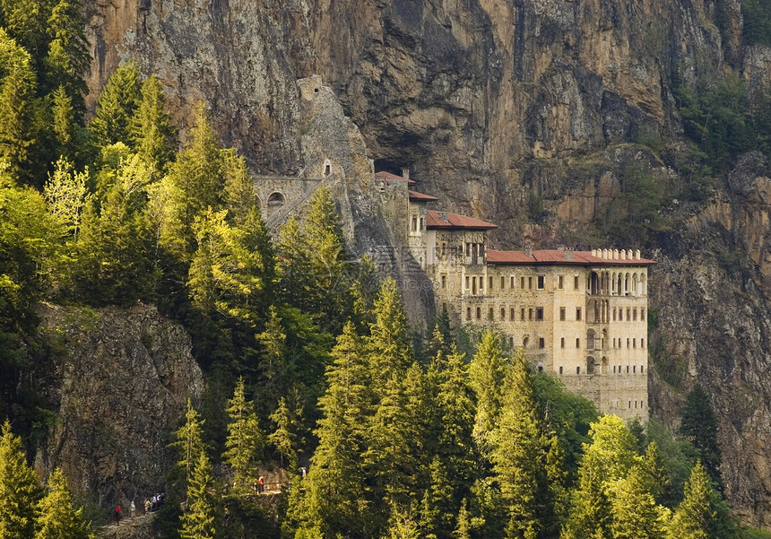 苏梅拉修道院建筑宗教旅行热情教会旅游旅游者岩石建筑学地标图片