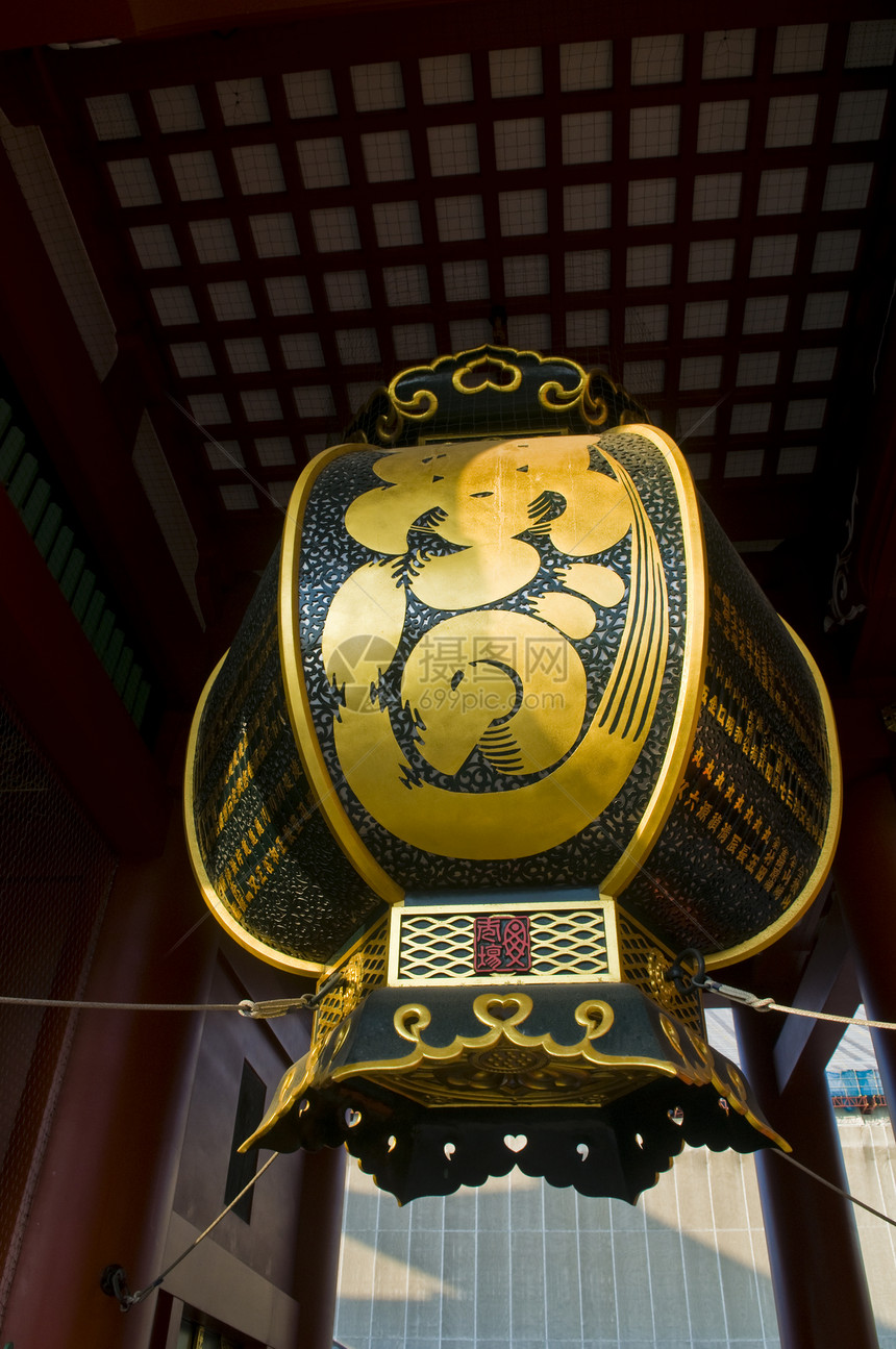 日本圣殿寺庙神道传统神社信仰灯笼宗教精神图片