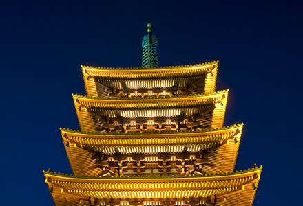 深夜圣宗二佛庙背景图片