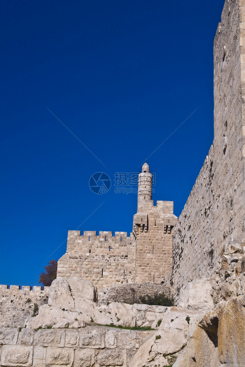达维夫塔考古建筑圣经国王砖块历史城市图片