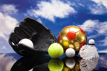 运动主题 球和其他体育设备橙子皮革足球篮球棒球乒乓球排球乒乓白色手球背景图片