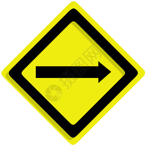 白色背景的流量小路警告标签缠绕交通插图风险危险注意力横幅背景图片