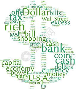 年度热词带有财务条件的美元符号背景
